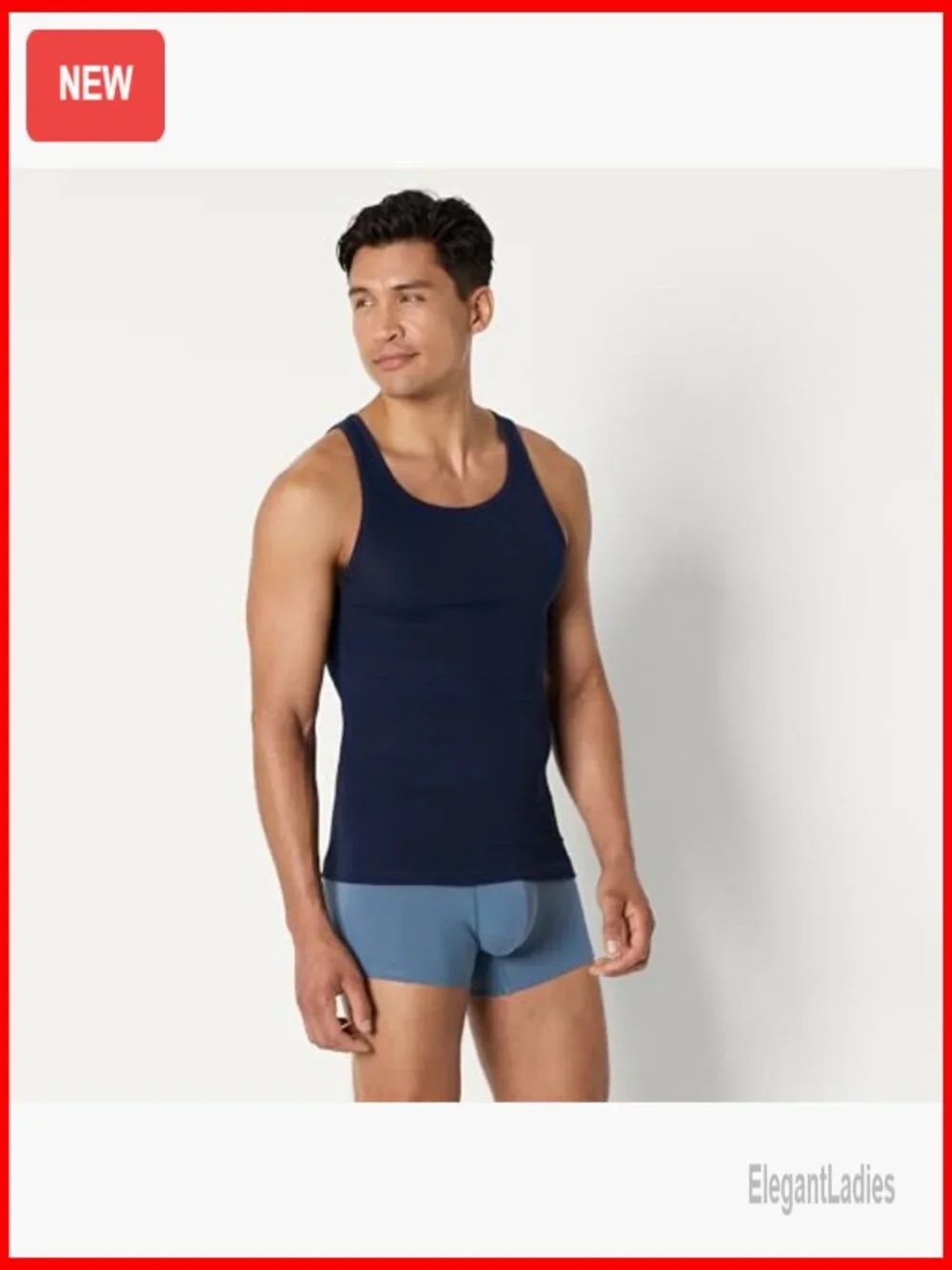Men's Slim Fit Cotton Tank Undershirts Pack of 6 Breathable